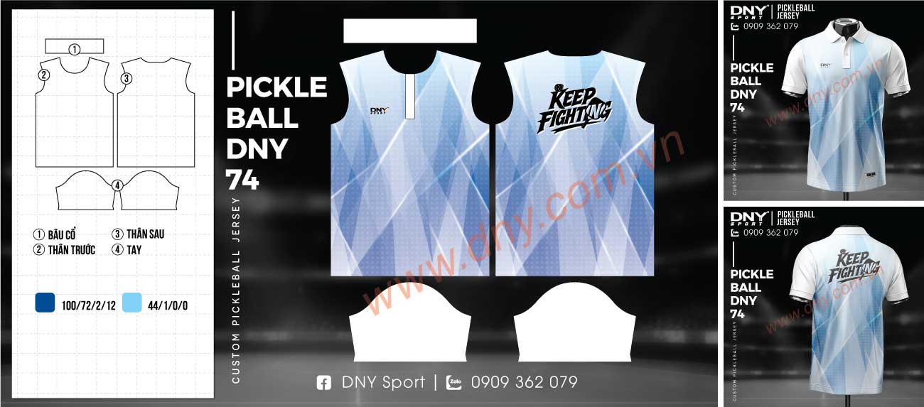 Áo pickleball thể thao nam nữ thiết kế năng động Áo pickleball unisex phù hợp chơi pickleball phong trào