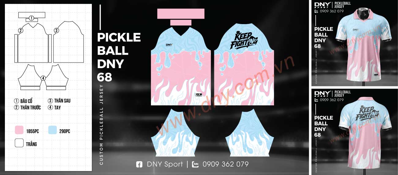 áo pickleball xanh hồng áo pickleball xanh hồng