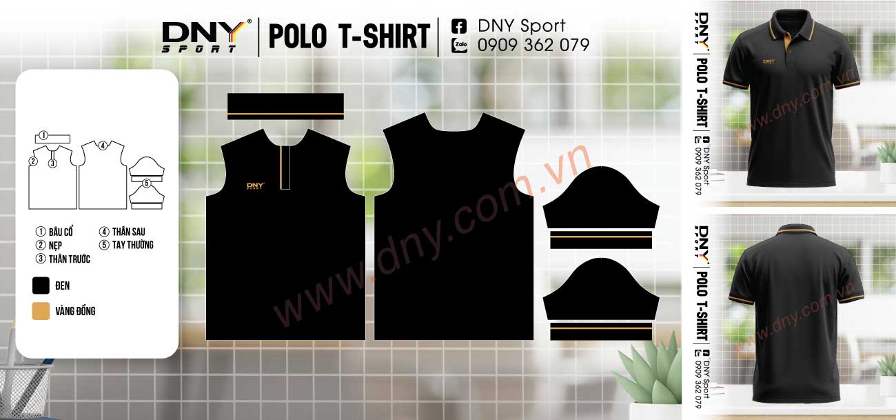 áo polo cao cấp thêu, in logo