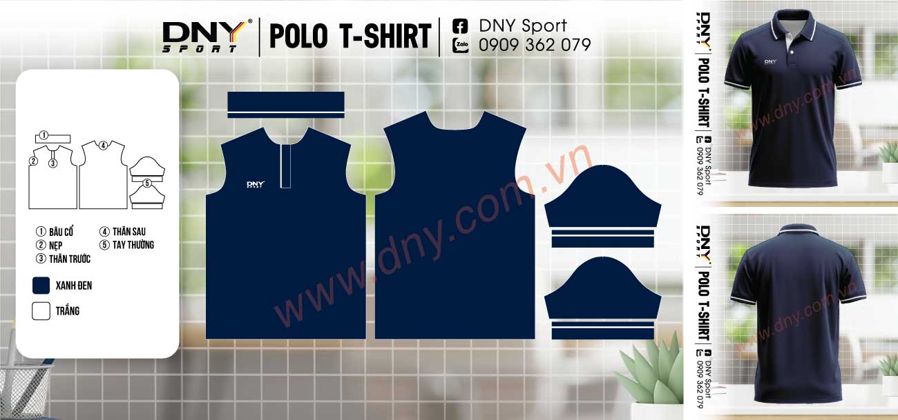 áo polo form body ôm nhẹ