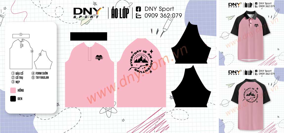 áo lớp polo unisex đơn giản