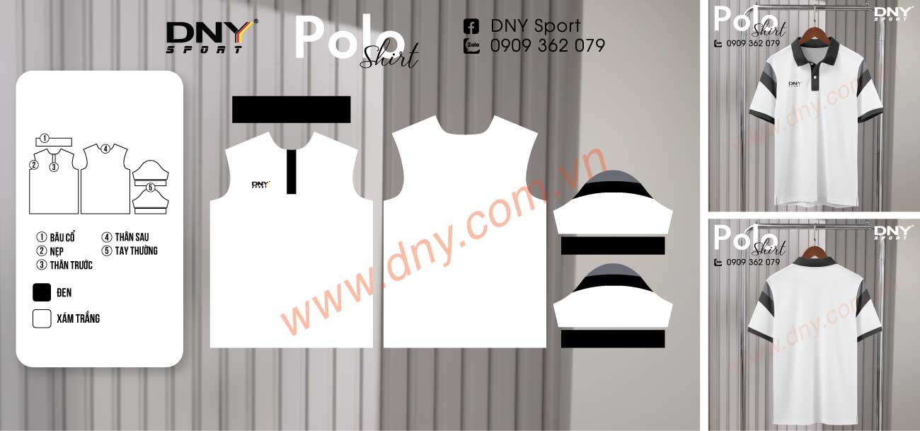áo polo trắng đen áo polo trắng đen