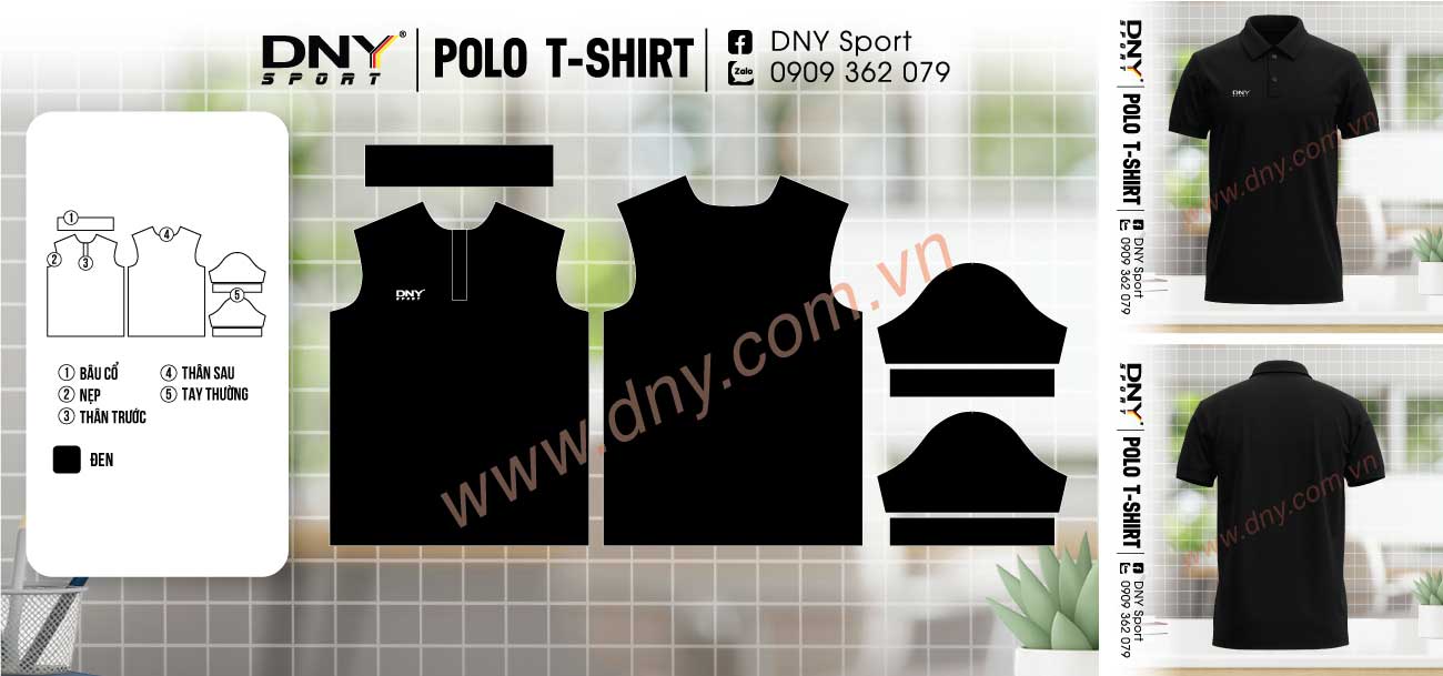 áo polo form suông unisex
