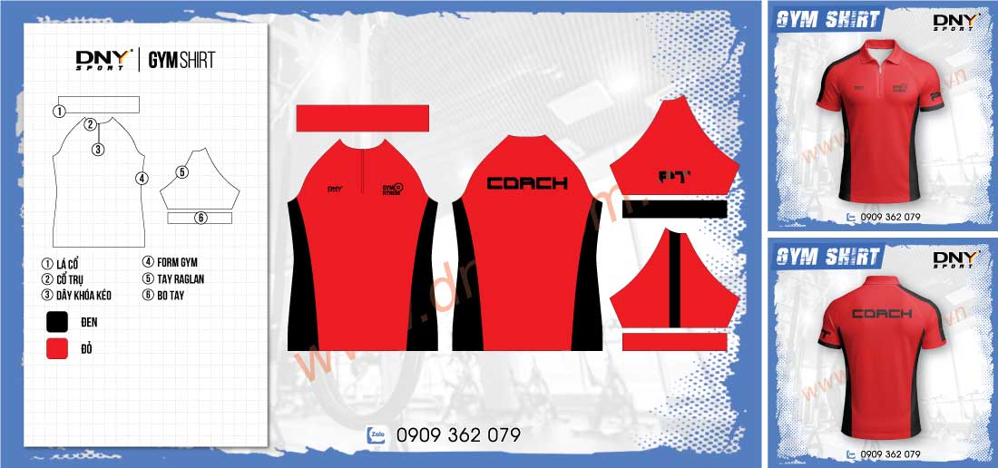 áo tập gym không họa tiết