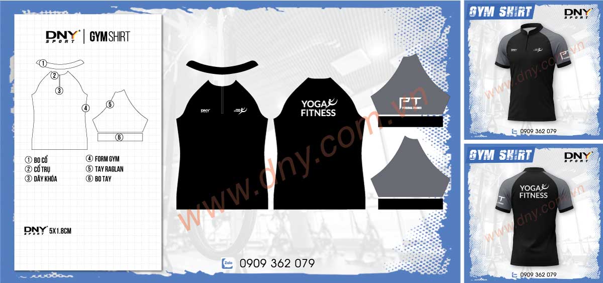 áo tập gym co giãn 4 chiều