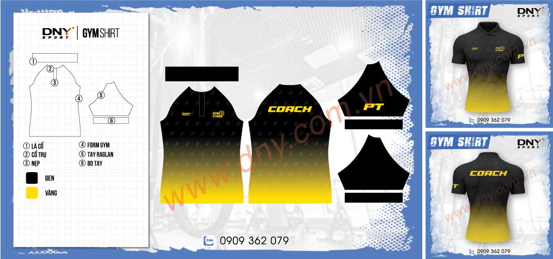 áo gym nữ T-shirt cổ polo