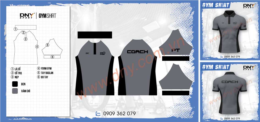 áo gym polo nam năng động
