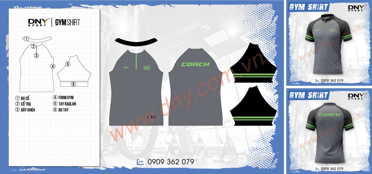 Áo tập gym thiết kế riêng Áo tập gym in logo