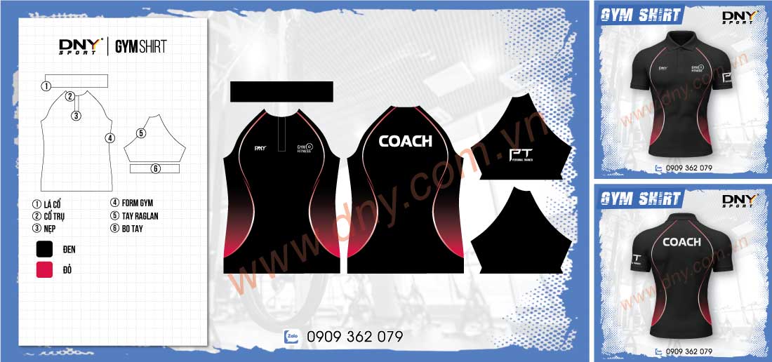 áo gym T-shirt nam thoáng mát