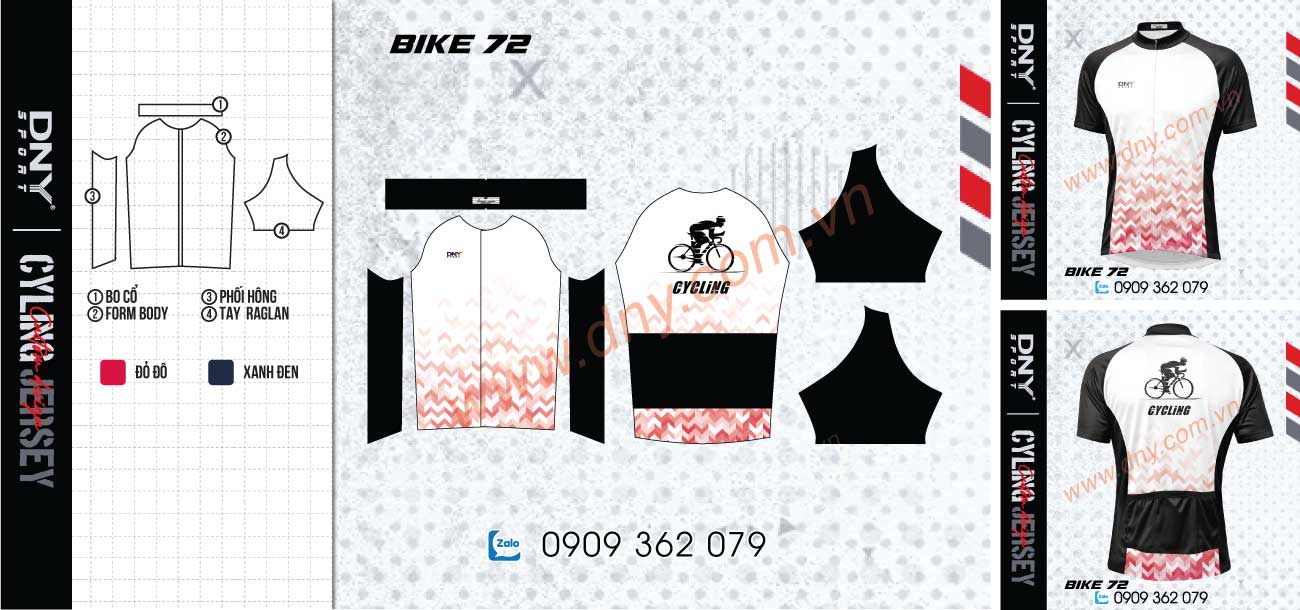 Áo xe đạp chống thấm mồ hôi, đồng hành trên mọi cung đường Áo xe đạp cao cấp in tên và logo đội nhóm