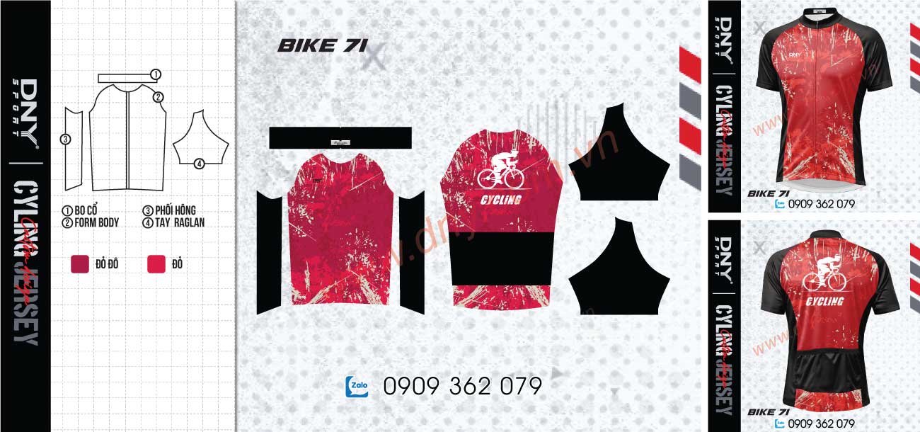 Chiếc áo đạp xe ôm sát, thoải mái này sẽ nâng cao trải nghiệm của bạn trên mọi địa hình. Áo thi đấu xe đạp đồng phục đội được thiết kế riêng.