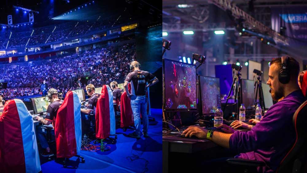 Các tuyển thủ thi đấu Esports được tổ chức chuyên nghiệp như một môn thể thao truyền thống