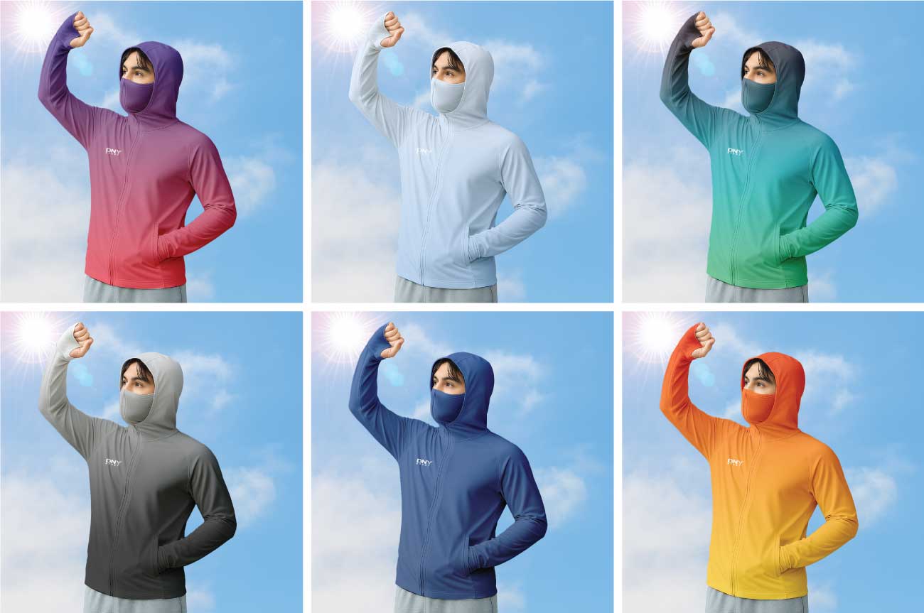DNY Sport nhận đặt may áo chống nắng theo yêu cầu – thiết kế riêng, in/thêu logo thương hiệu.