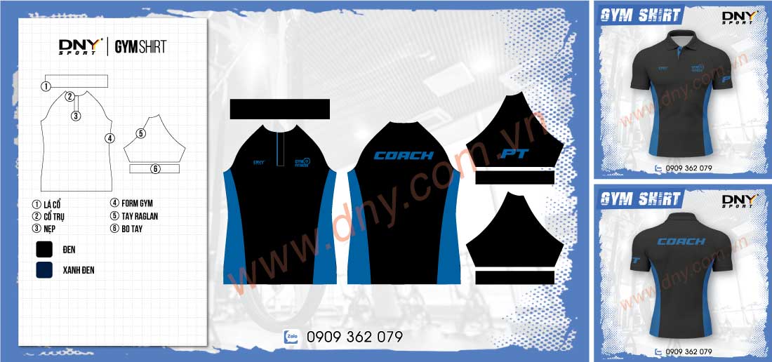 đồng phục áo tập gym CLB