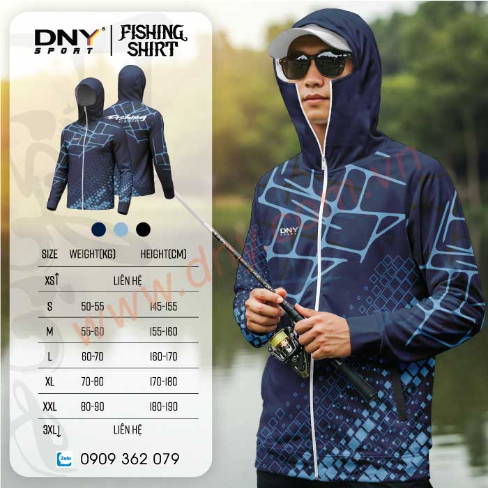 MẪU ÁO CÂU CÁ THIẾT KẾ THEO YÊU CẦU | DNY-FS2508020016