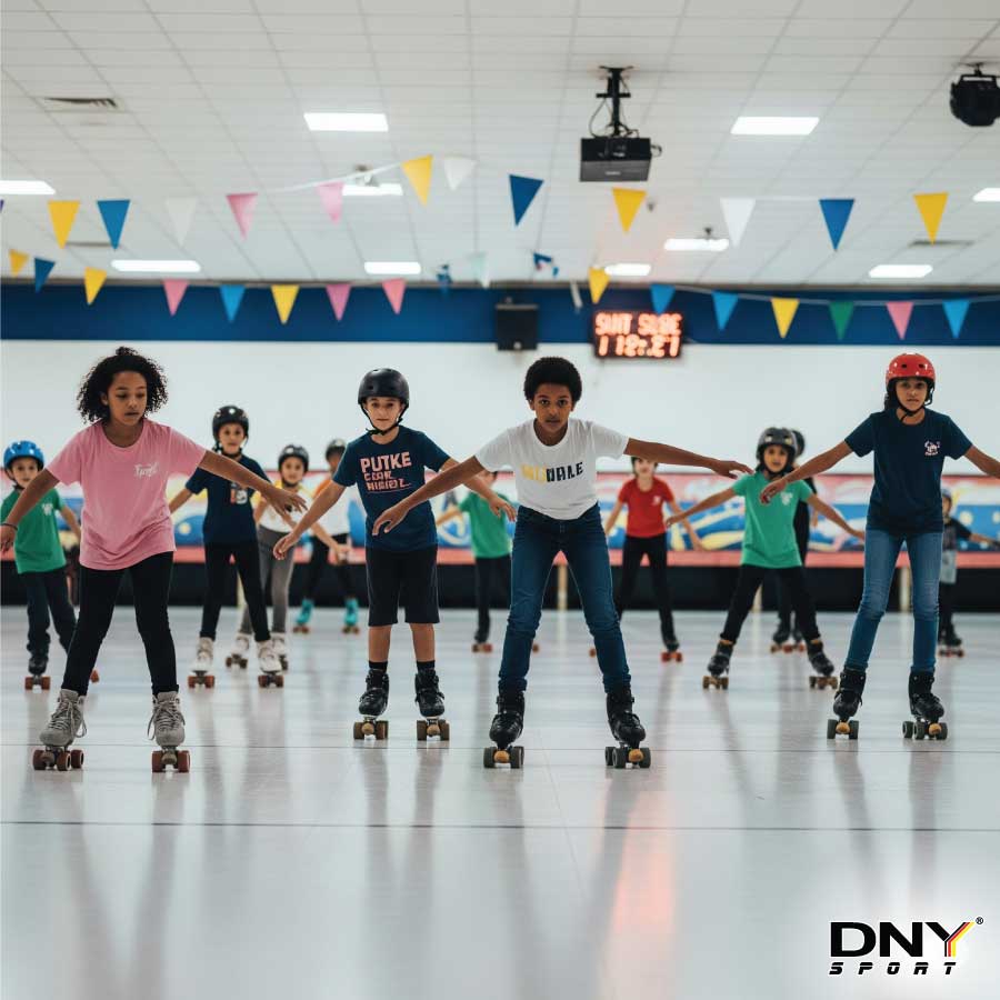 Người chơi patin luyện tập tại sân trượt – môn thể thao đang được yêu thích bởi giới trẻ và thiếu nhi.