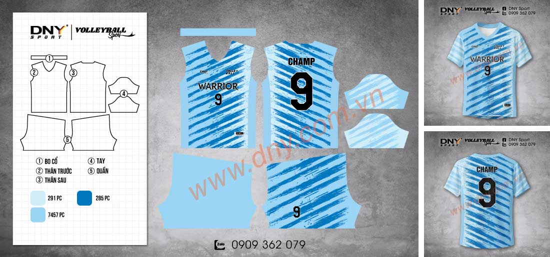 Áo bóng chuyền in logo tùy chỉnh Trang phục bóng chuyền thiết kế riêng