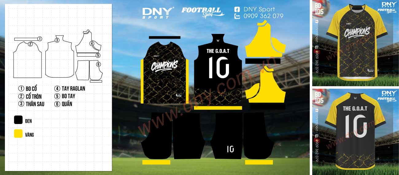 Quần áo bóng đá dùng cho tập luyện