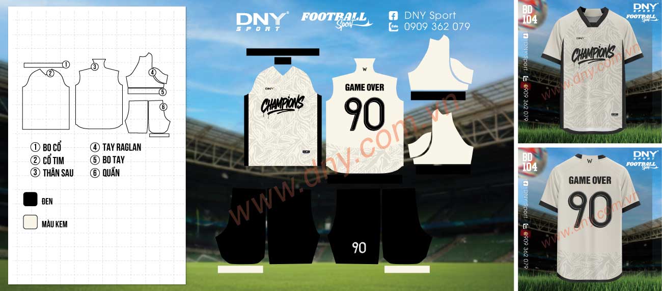 Quần áo bóng đá thi đấu Quần áo bóng đá thi đấu form thể thao
