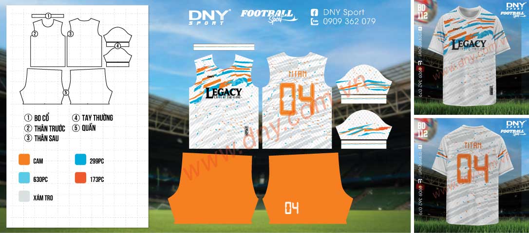 Áo đá banh trắng họa tiết hiện đại