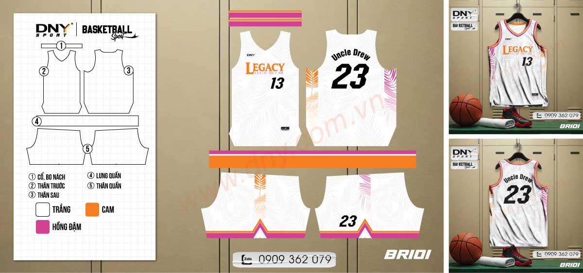 Trang phục bóng rổ tập luyện