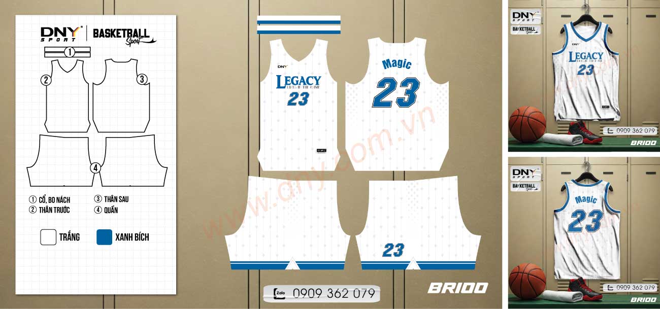 Áo quần bóng rổ dùng cho thi đấu