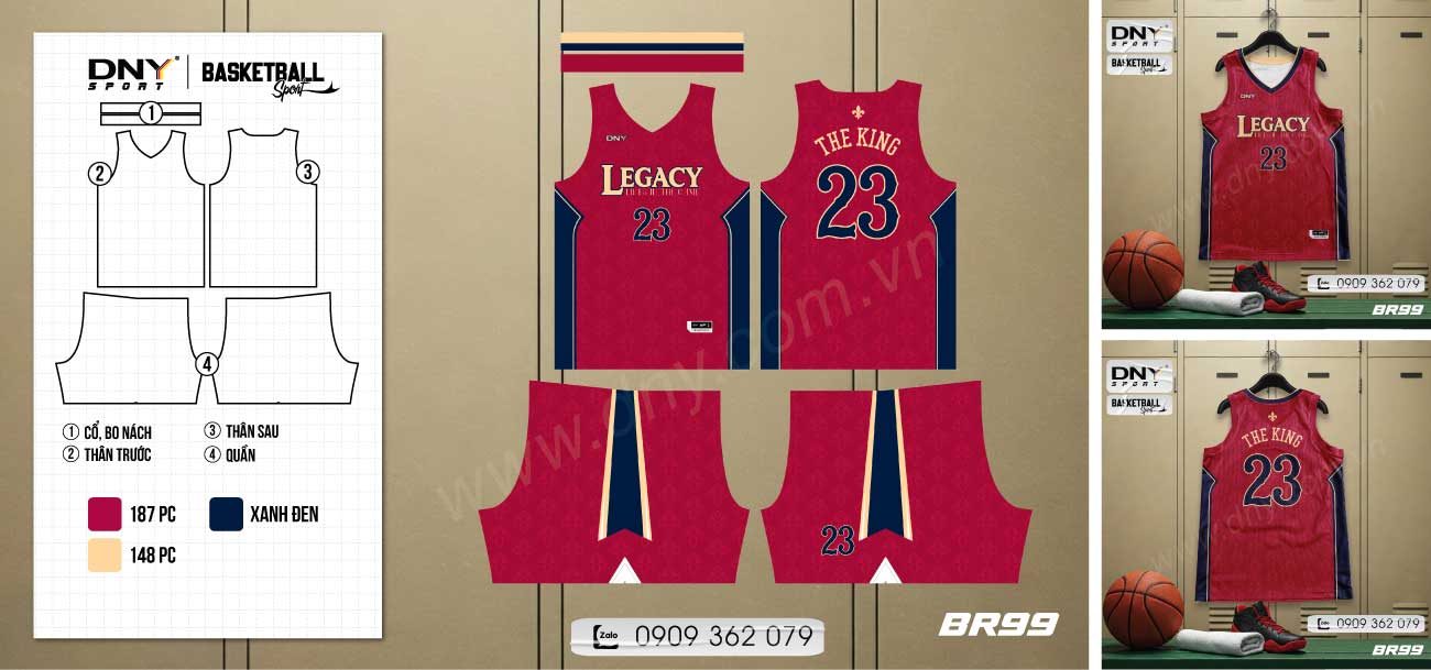 Bộ quần áo bóng rổ Bộ quần áo bóng rổ chuyên nghiệp