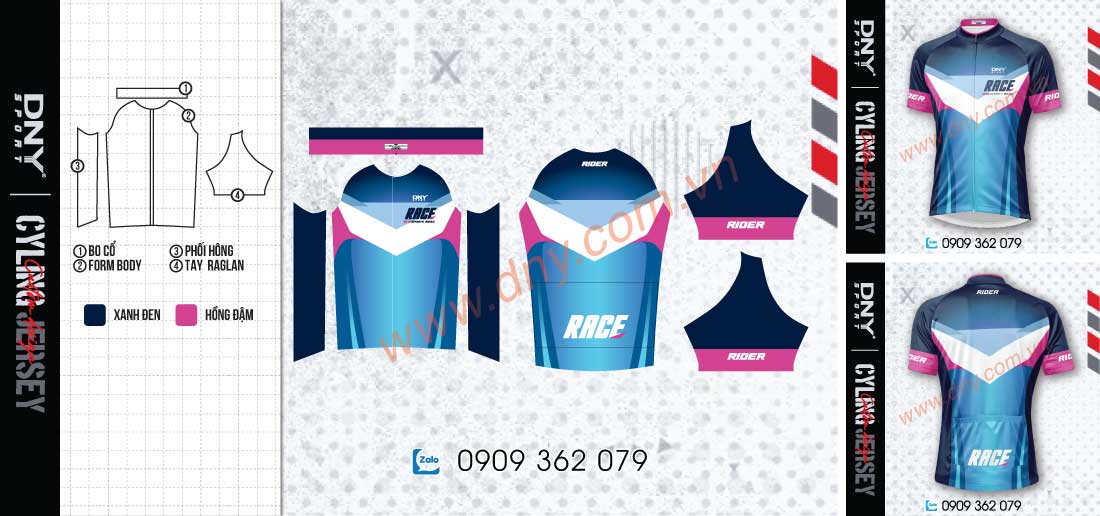 Áo xe đạp thiết kế theo yêu cầu Trang phục xe đạp in logo tùy chỉnh