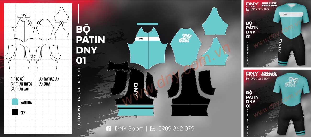 Quy trình tiếp nhận và xử lý đơn hàng quần áo trượt patin của DNY Sport rất chuyên nghiệp