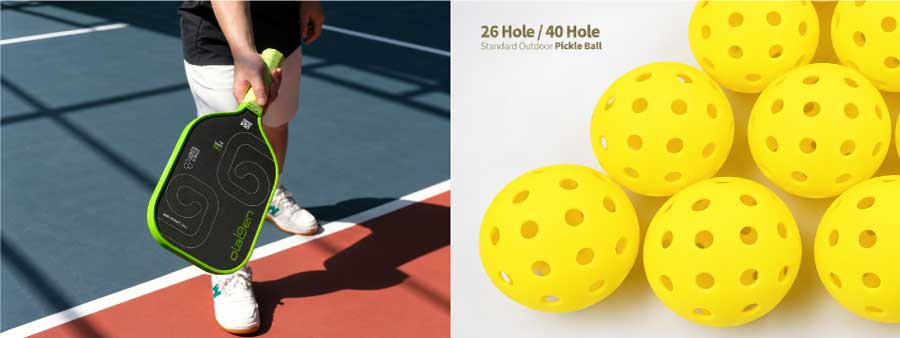 Vợt và bóng Pickleball