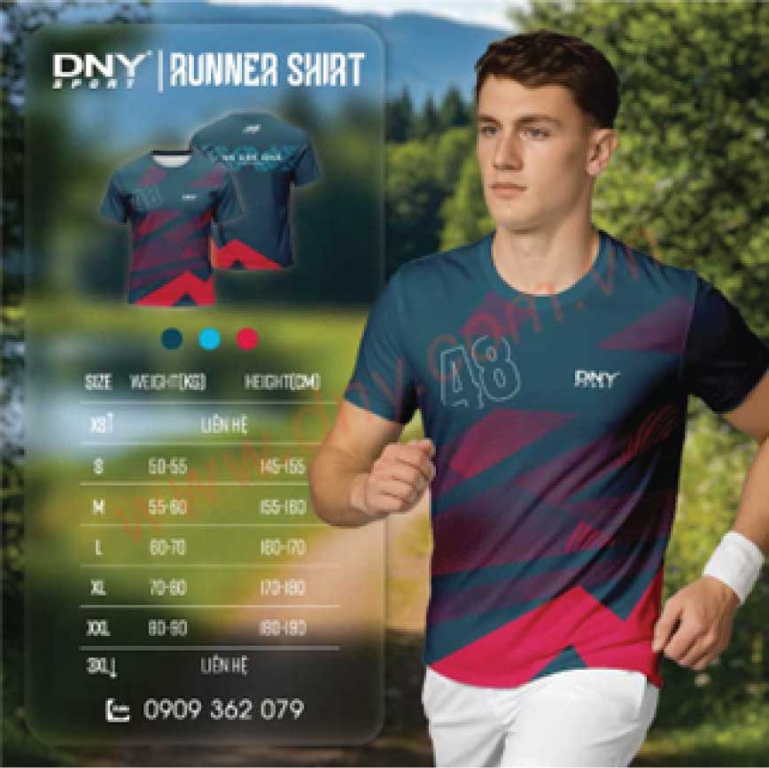 Áo chạy bộ thiết kế theo yêu cầu