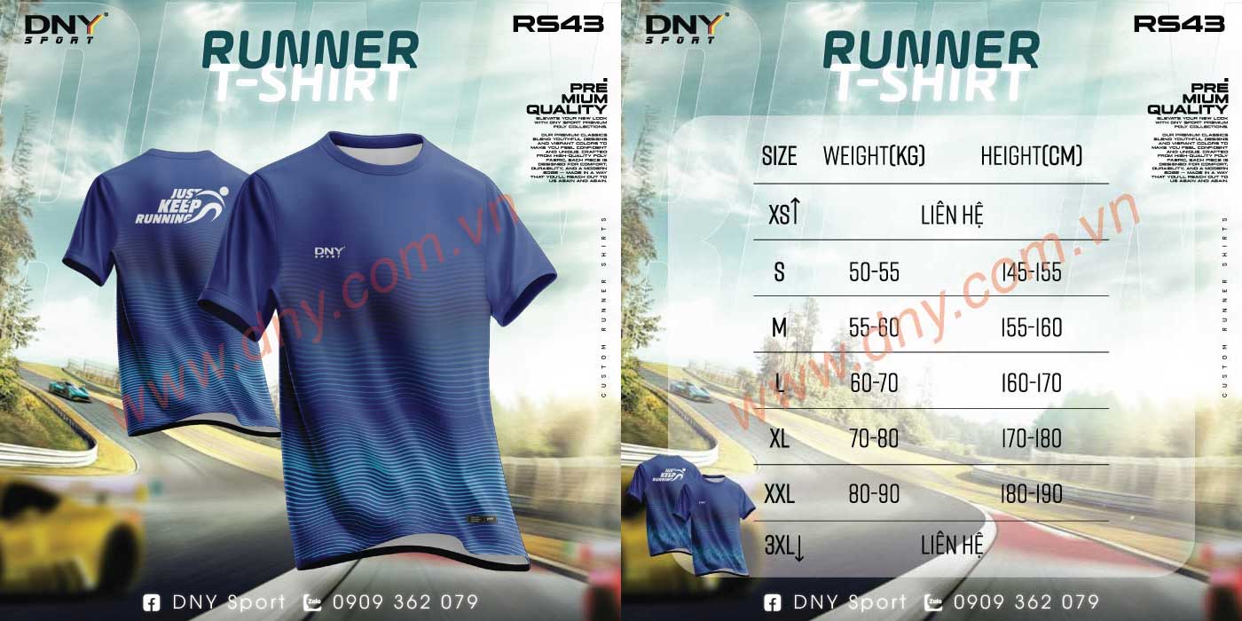 Áo chạy bộ được custom in ấn logo tên số theo yêu cầu